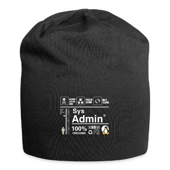 Sys Admin Penguin Ordinateur Nerd pc Platine cpu inh - Bonnet en jersey - noir - Devant