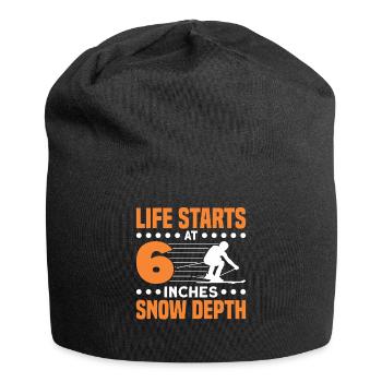 Skieurs Ski Ski Cadeau - Bonnet en jersey - noir - Devant