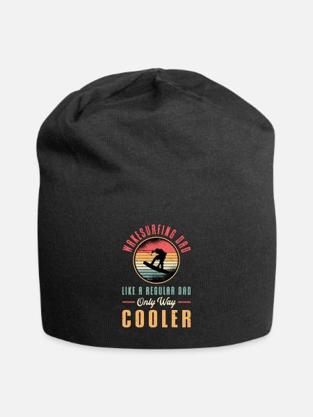 Wakeboard Wakeboard Wakeboard Wakeing Cadeau - Bonnet en jersey - noir