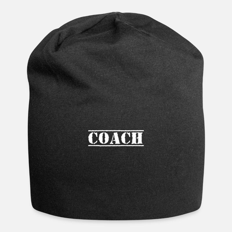Coach Trainer - Jersey-Beanie - Schwarz