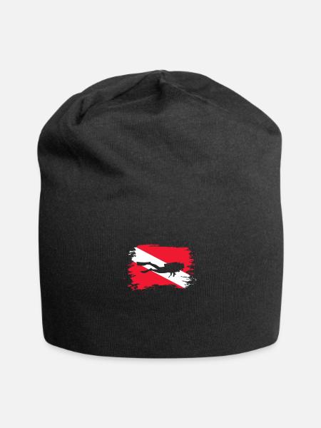 Plongeurs Plongée Mer Vacances Plongée Cadeau - Bonnet en jersey - noir