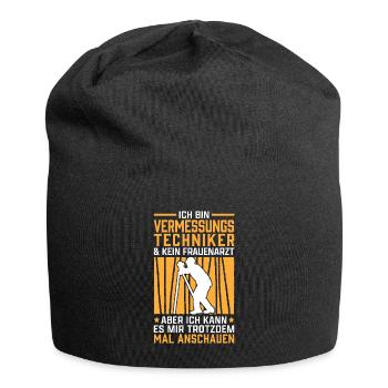 Ich bin Vermessungstechniker Vermesser - Jersey-Beanie - Schwarz - Vorne
