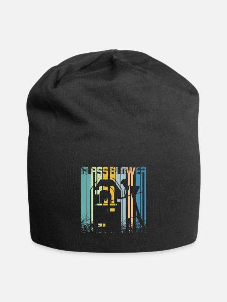 Vintage Retro Glasbläser - Jersey-Beanie - Schwarz