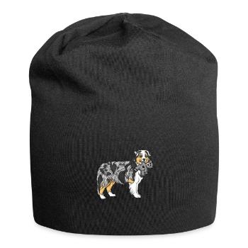 Australian Shepherd - Jersey Beanie - black - Front