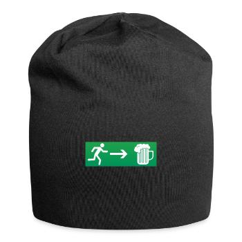 Emergency exit beer - Jersey Beanie - black - Front