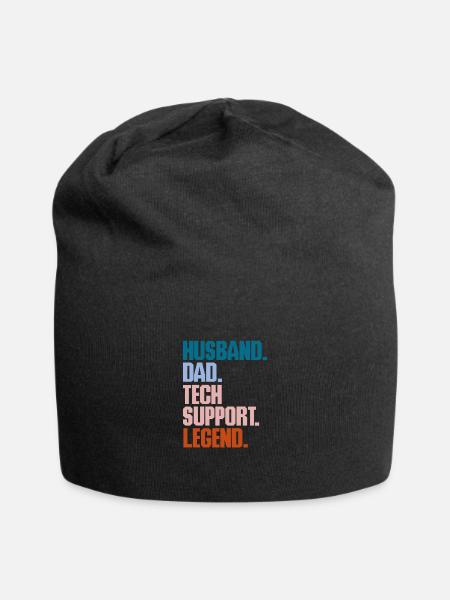 Technischer Support Computer It Admin Geschenk - Jersey-Beanie - Schwarz