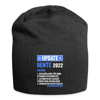 Ruhestand Rentnerin Rentner Rente 2022 - Jersey-Beanie - Schwarz - Vorne