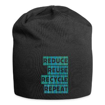 Recycling Environment Climate Protection Nature - Jersey Beanie - black - Front