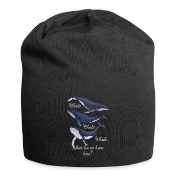 Funny Whale Pun Whale Whale Whale What Do We Have - Jersey-Beanie - Schwarz - Vorne