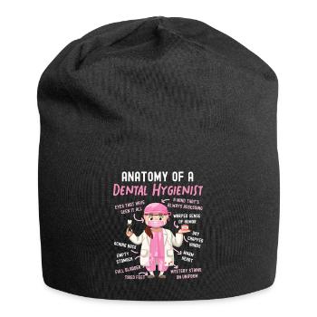 Dental Hygienist Anatomy Anatomy - Jersey-Beanie - Schwarz - Vorne