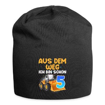 Aus dem Weg ich bin 5 Jahre 5. Geburtstag - Jersey-Beanie - Schwarz - Vorne