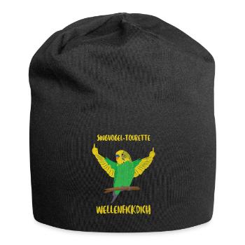 Tique de la vague de perruche des Canaries - Bonnet en jersey - noir - Devant