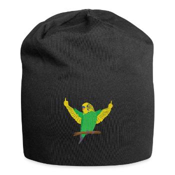 Tique de la vague de perruche des Canaries - Bonnet en jersey - noir - Devant