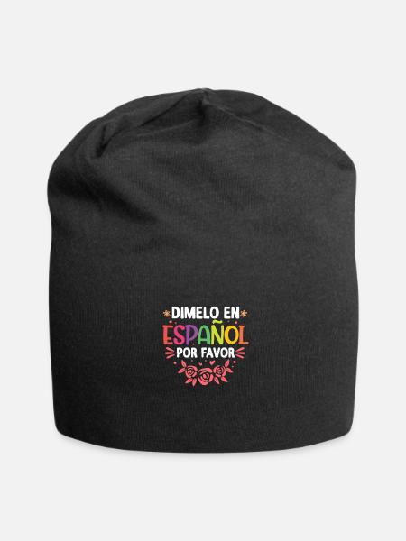 Spanischlehrer Spanisch Lehrer Schule Geschenk - Jersey-Beanie - Schwarz