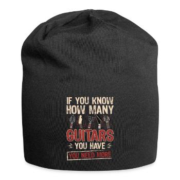 Musicien Guitariste Cadeau Guitariste - Bonnet en jersey - noir - Devant