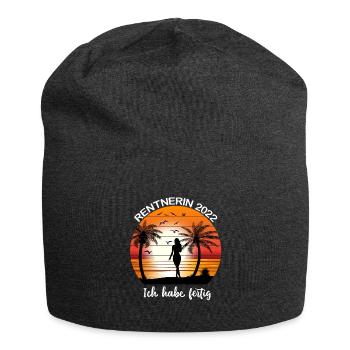Rentnerin 2022 Ich habe Fertig - Rente Frauen - Jersey-Beanie - Anthrazit - Vorne