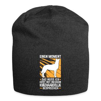 Mit Kurzhaarcollie besprechen Smooth Collie - Jersey-Beanie - Anthrazit - Vorne