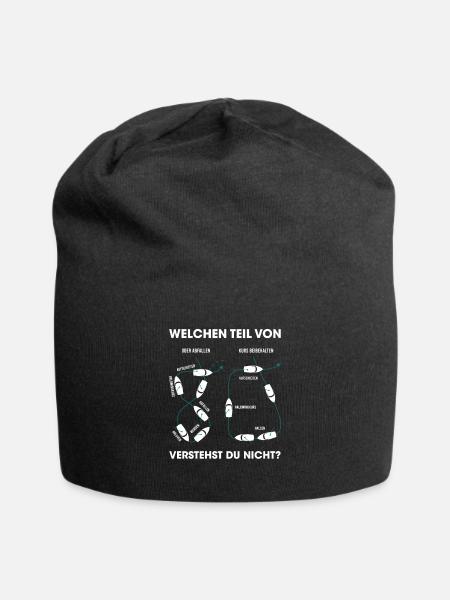 Mann über Bord Manöver Boot Schiff Yacht Segler - Jersey-Beanie - Schwarz