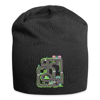 Play carpet Play mat massage - Jersey Beanie - black - Front