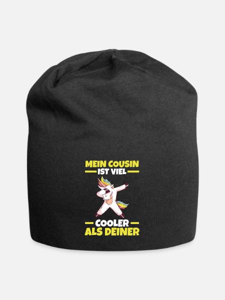 Cooler Cousin - Jersey-Beanie - Schwarz