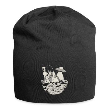Ancient astronaut design for an alien theorate - Jersey Beanie - black - Front