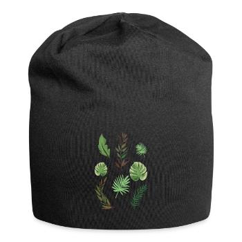 Plants Leaves Plant Lover - Jersey Beanie - black - Front