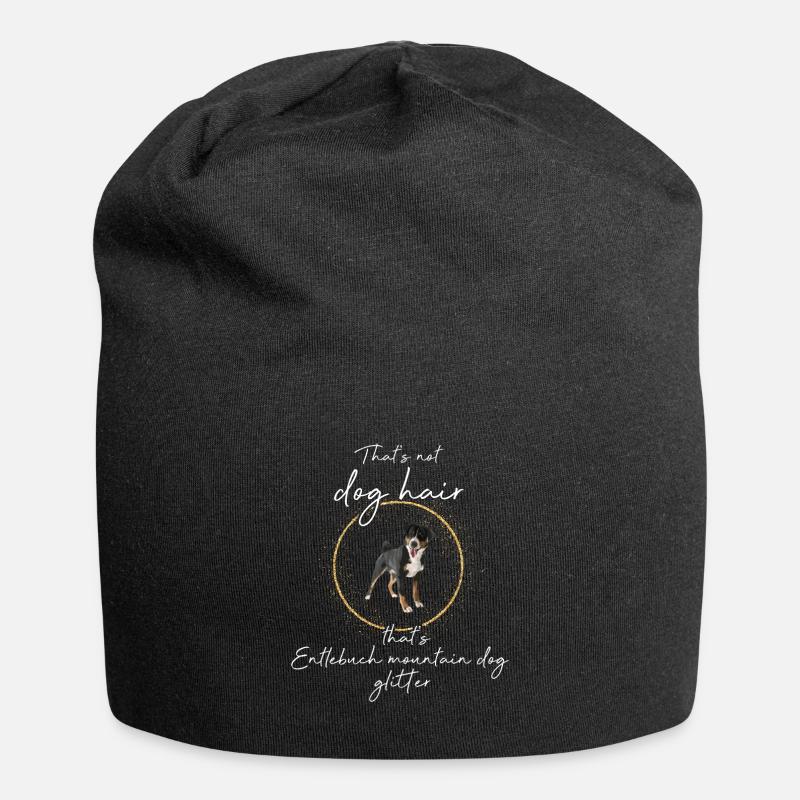 Entlebucher Sennenhund Glitzer Hunde - Jersey-Beanie - Schwarz