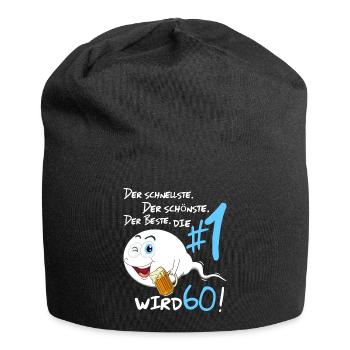 Die Legende feiert Geburtstag und wird 60! - Jersey-Beanie - Schwarz - Vorne