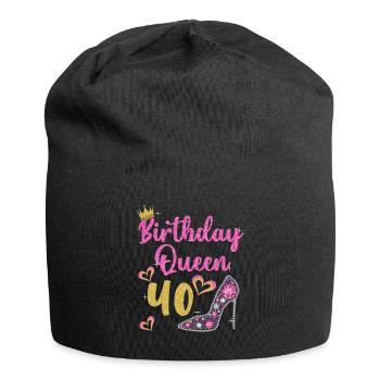 40e anniversaire Reine 40 ans quarante - Bonnet en jersey - noir - Devant