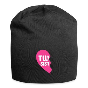 Twin Sister Family Baby Twins Cadeau - Bonnet en jersey - noir - Devant