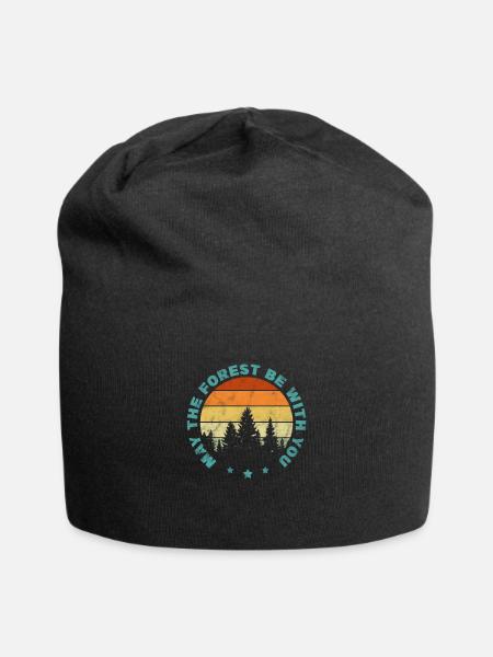 Forest - Jersey Beanie - black