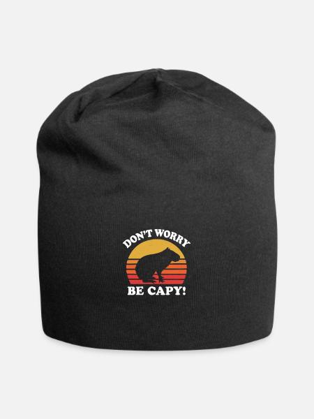 Capybara - Bonnet en jersey - noir