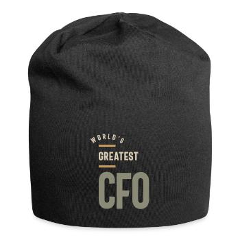CFO Cadeau Drôle Titre d’emploi Profession - Bonnet en jersey - noir - Devant