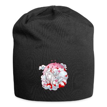 renard japon - Bonnet en jersey - noir - Devant