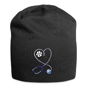 Vet Tech Stethoscope - Jersey Beanie - black - Front
