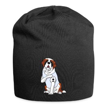 J’aime papa Tatouage St. Bernard Chien Fête des pères - Bonnet en jersey - noir - Devant