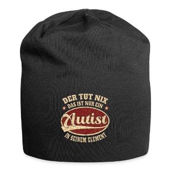 Autist Der tut nix der ist nur ein Autist - Jersey-Beanie - Schwarz - Vorne
