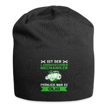 Landmaschinenmechaniker Landmaschinen Beruf Spruch - Jersey-Beanie - Schwarz - Vorne
