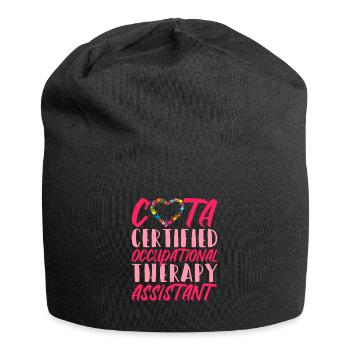 COTA Zertifizierte Ergotherapie-Assistentin - Jersey-Beanie - Schwarz - Vorne