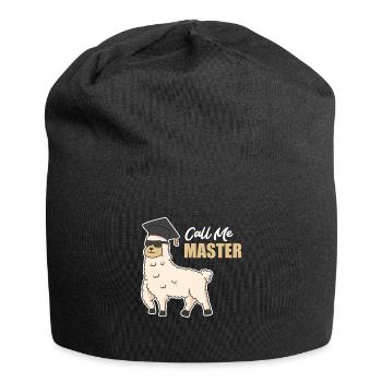 Alpaka Master Abschluss Master - Jersey-Beanie - Schwarz - Vorne