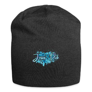 Jesus Liebt Dich Gott Glaube Christ - Jersey-Beanie - Anthrazit - Vorne