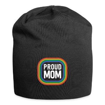 Stolze Mutter mit Pride Mutter Gay Pride Zeug LGBT - Jersey-Beanie - Schwarz - Vorne