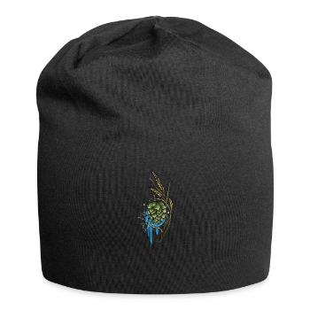 Bier Brauer I Hopfen Malz Bierbrauer Motiv für - Jersey-Beanie - Schwarz - Vorne