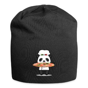 Italian Chef Panda - Jersey-Beanie - Schwarz - Vorne