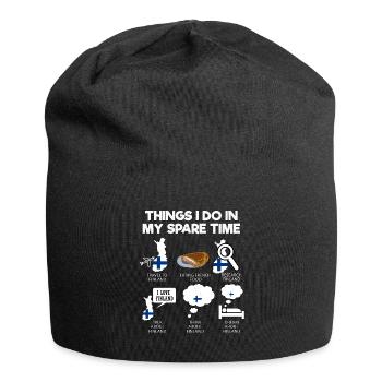 Finland - Jersey Beanie - black - Front
