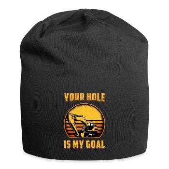 Excavator Construction Worker Excavator Driver Excavator Gift - Jersey Beanie - black - Front