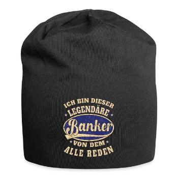 Banker Ich bin dieser legendäre Banker - Jersey-Beanie - Schwarz - Vorne