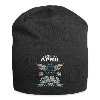 Legends Born in April 1966 - Jersey Beanie - charcoal grey - Front