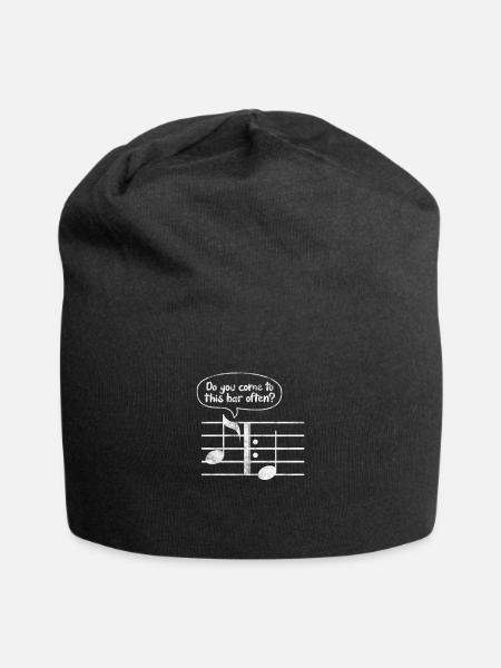 Piano - Bonnet en jersey - noir