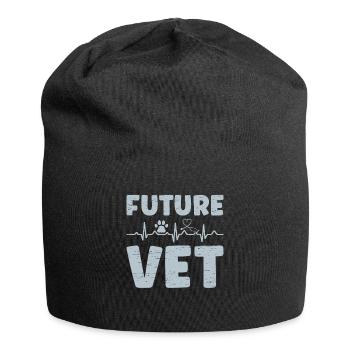 Future Vet for a Veterinarian Vet Tech - Jersey Beanie - black - Front